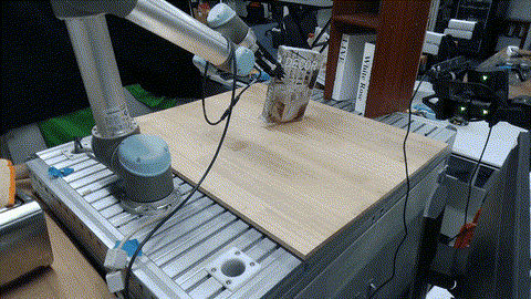 Third-person book placement rollout on UR5.